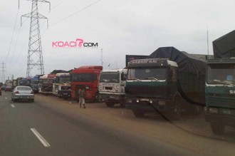 Côte d'Ivoire : Visite de Ouattara dans le Bélier, les gros camions interdits d'accès aux voies menant vers Yamoussoukro